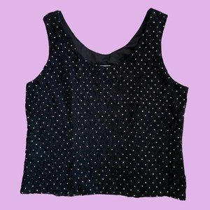 VINTAGE 90s GLAM SEQUIN CAMI TOP